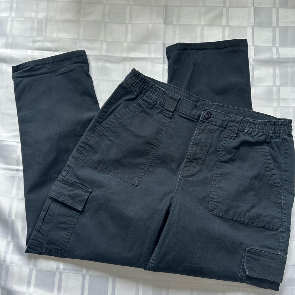 My Style ‘Penningtons’ Straight Leg Dark Blue Cargo Pocket Pants
